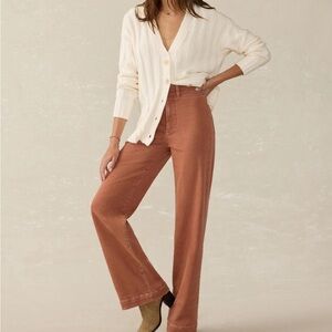 Faherty Harbor Wide-Leg Pants